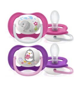 Ty ngậm thông khí Ultra Air Lime Philips Avent hình thú 6-18M (vỉ đôi)